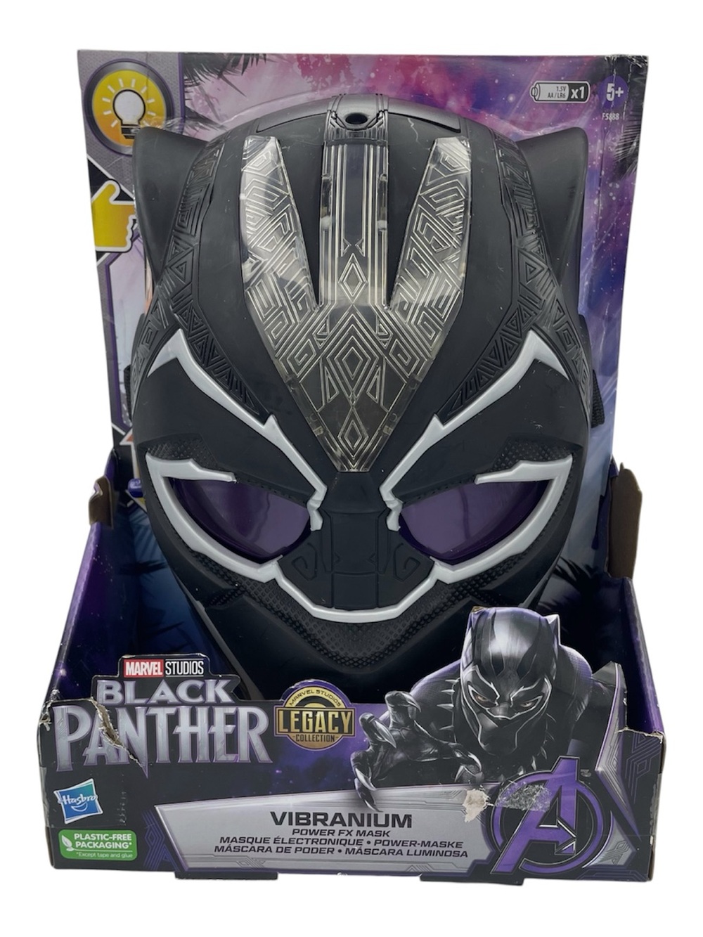 Black Panther vibranium power fx mask Marvel studios legacy collection